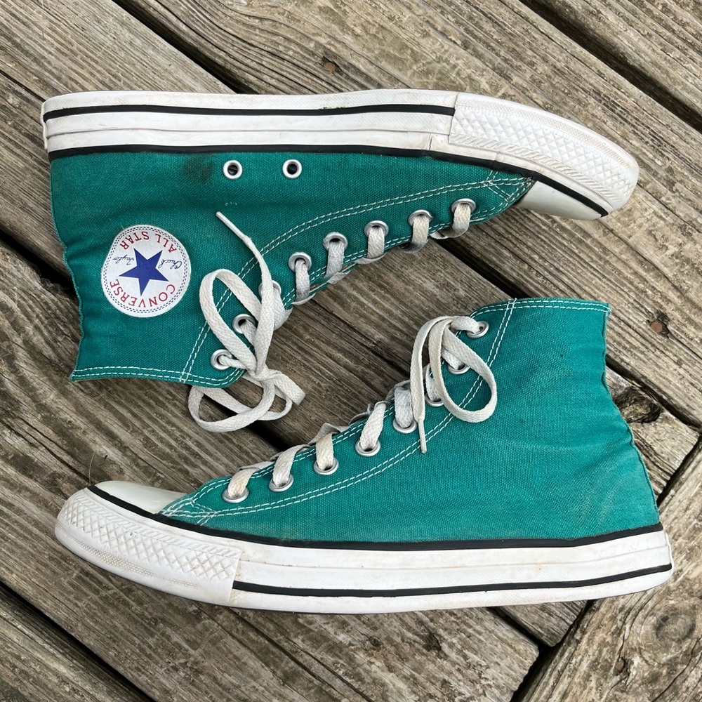 Converse Chuck Taylor All Star Hi Top Green Lace Up Sneakers M8/W10